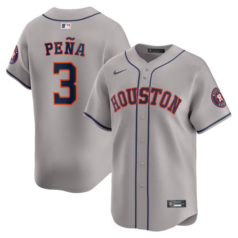 JEREMY PENA HOUSTON ASTROS
MENS ROAD JERSEY - GREY